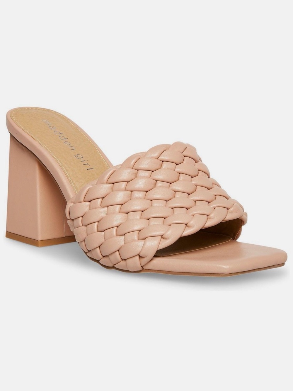 Madden Girl Blush Pink Braided Slide Mule